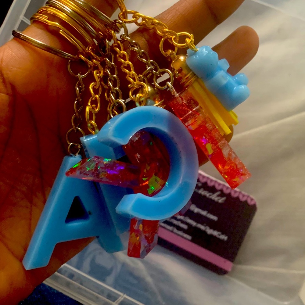 Letter keychains